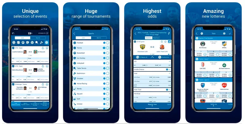 L&rsquo;administration de l&rsquo;application pour 1xbet paris